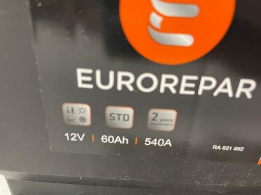 Akumulator Citroen OE 12v/60Ah/540A Eurorepar - 4