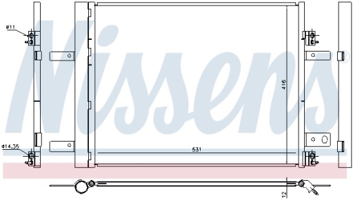 NISSENS 940480 конденсатор, Кондиціонер - 7