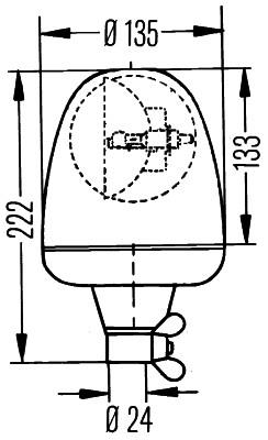 HELLA 2RL 006 846-001 Światło ostrzegawcze obrotow - 2