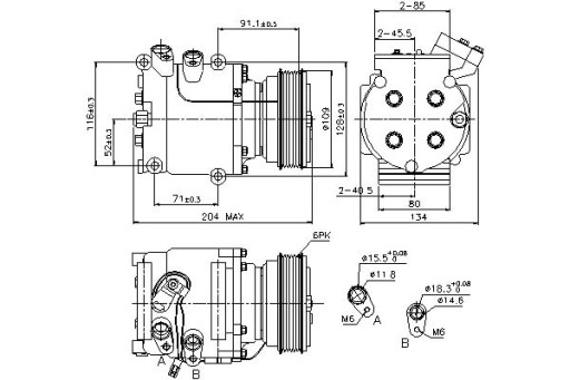 SPRĘŻARKA KLIMATYZACJI NISSENS 38800PDEE01 38800PL - 2