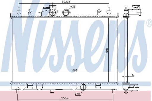 NISSENS 68741 Chłodnica wody - 14