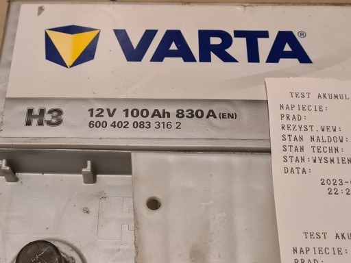 АКУМУЛЯТОР VARTA SILVER D 100AH / 830A P+ - 16