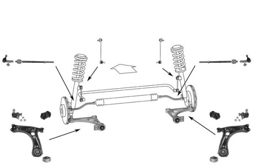 Wahacz zestaw zawieszenia Vw Passat B8 3G2 3G5 CB2 - 1