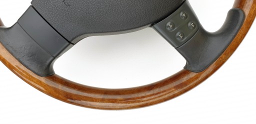 VW Passat B6 kierownica drewno drewniana airbag - 5