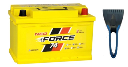 АКУМУЛЯТОР NEO FORCE 74AH 680A P+ 3 РОКИ - 1