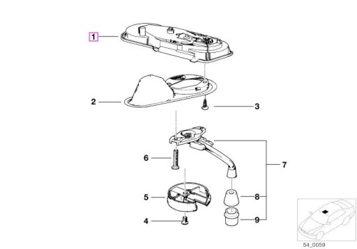 Przekładnia manualna szyberdachu BMW E34 ORYGINAŁ - 2