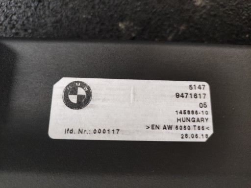 Шторка багажного відсіку BMW 3 G21 9471617 сітка - 3
