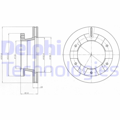 Тормозные диски WENT DELPHI для Fuso CANTER - 2