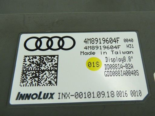 ДИСПЛЕЙ AUDI INX001010918 4M8919604F 4M8919604L - 2