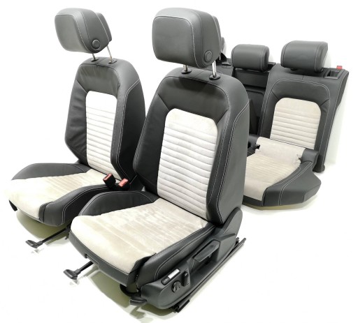 Кожаные сиденья ALCANTARA VW PASSAT B8 массаж - 11