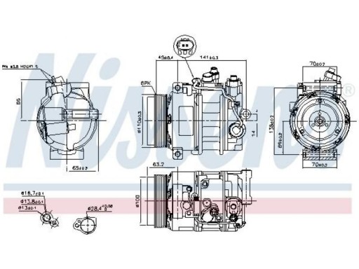 KOMPRESOR KLIMY MERCEDES CLK C209 2.1-5.0 02-09 - 2