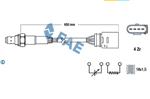 Sonda lambda FAE 77200 - 7