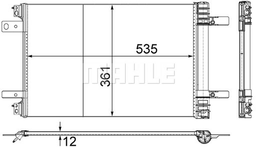 Конденсатор OPEL Zafira PEUGEOT 308, 508, 5008 - 4