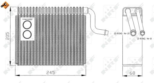 ВИПАРНИК КОНДИЦІОНЕРА 36050 NRF OPEL - 6