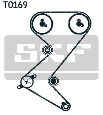 SKF Rozrząd kpl pasek + napinacz VKMA03263 - 2