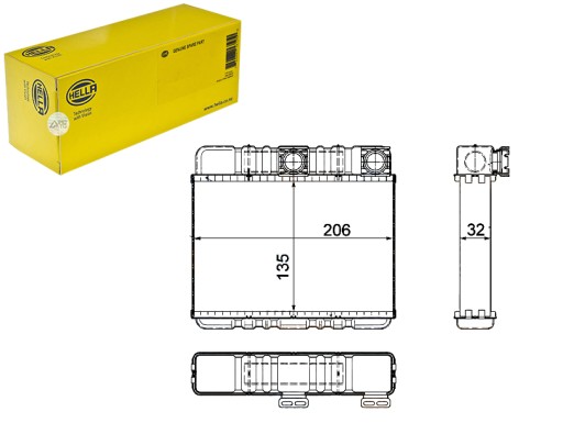 HELLA NAGRZEWNICA BMW E46 98- - 1