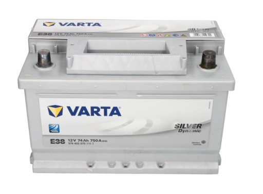 Акумулятор Varta 74Ah 750A 12V Silver Dynamic - 2