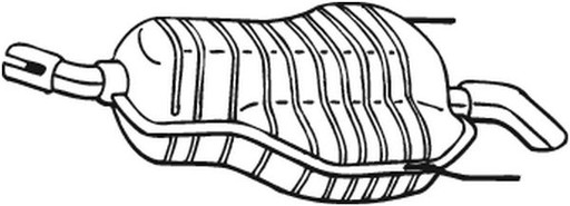 Задній глушник вихлопної системи Bosal 185-489 - 3