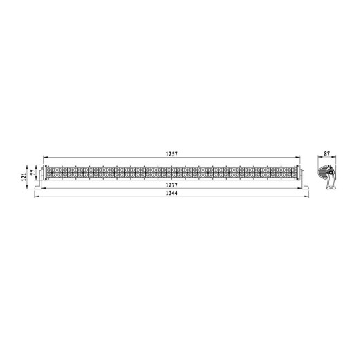 PANEL LED 96 LED 288W LAMPA ROBOCZA 12-24V 1344mm - 2