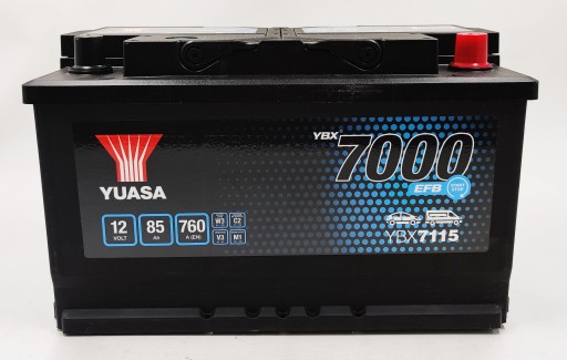 Акумулятор YUASA 12V 85ah/760A START STOP PLUS P+ - 11