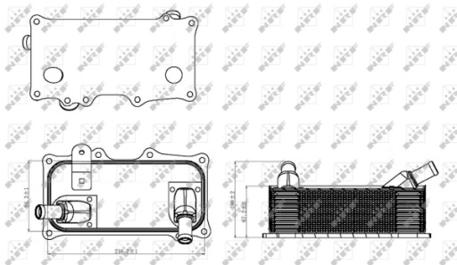 Масляний радіатор NRF для PORSCHE Cayenne GTS 4.8 - 6