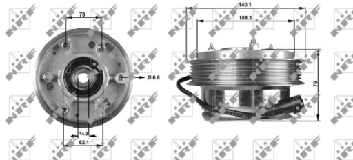 NRF 49704 муфта, вентилятор охолодження - 7