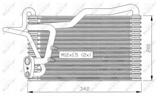 Parownik klimatyzacji NRF 36036 - 2