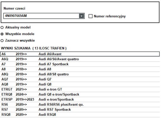 Audi A6 A7 A8 Q7 Q8 E-TRON 4N0907669AM - 5