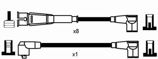 NGK 0751 дроти запалювання - 3