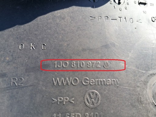 VW GOLF 4 IV BORA ЗАДНЄ ПРАВЕ КОЛЕСО АРКИ 1J0810972J - 3