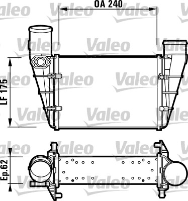 VALEO 817625 повітряний радіатор AUDI A4 - 2