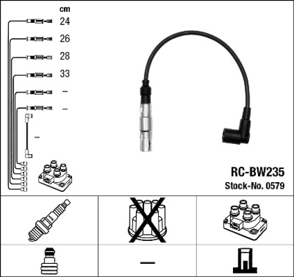 PRZEWODY ZAPŁONOWE KABLE BWM 3 E36 E46 1.6 1.8 NG - 4