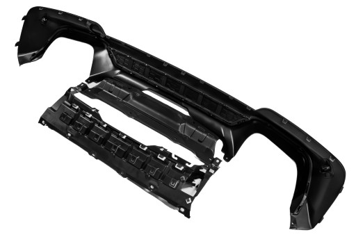 Дифузор спойлер задній BMW X3 G01 чорний глянець 18-22 - 5