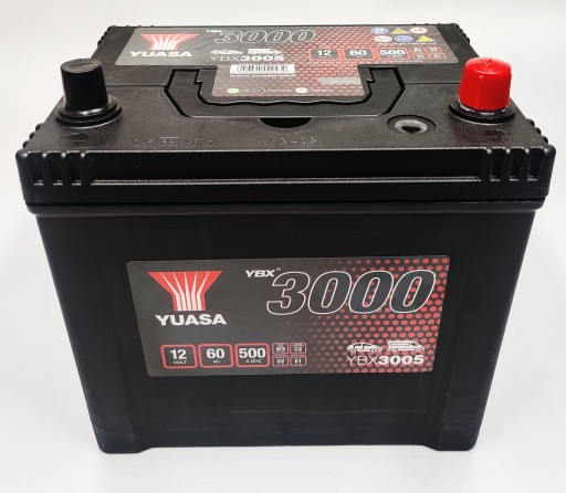 Akumulator Yuasa YBX3005 12V 60Ah 500A Honda Mazda - 2