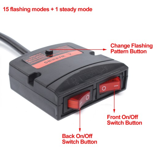 Światło stroboskopowe 96W Światło ostrzegawcze LED - 6