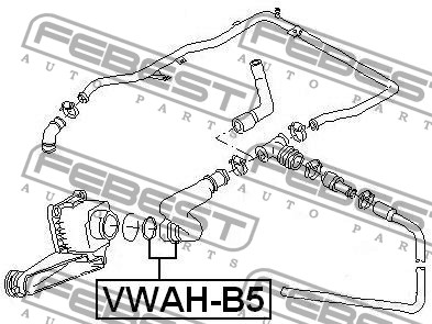 Шланг ODM FEBEST для AUDI A6 1.8 2.0 - 3