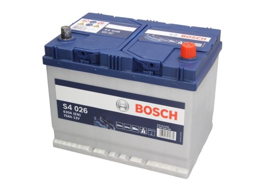 Akumulator BOSCH S4 026 (70Ah/630A, prawy +, B01) - 1