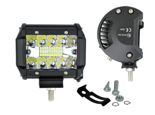 ЛАМПА РОБОЧА ПАНЕЛЬ 20 LED 60W ПАРА 12V 24V COMBO - 2