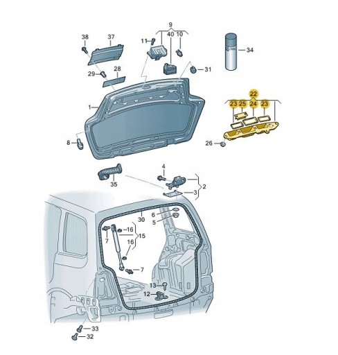 LISTWA BLENDA PODŚWIETLENIA TABLICY VW Passat Tour - 3