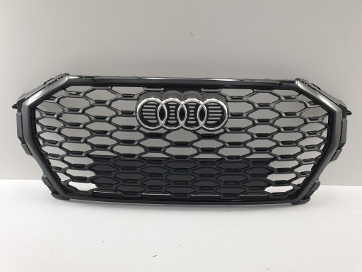 GRILL ATRAPA ZDERZAKA BLACK AUDI Q3 83A 83F S-LINE - 1