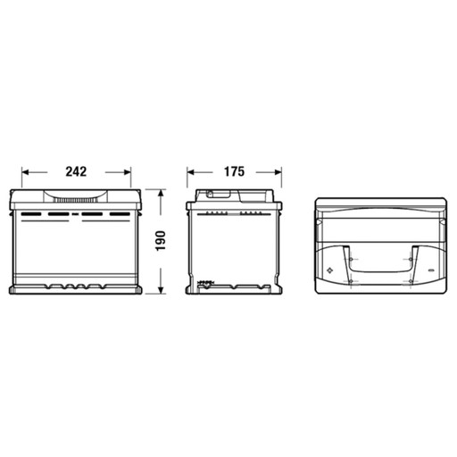 Батарея EXIDE EXCELL 62AH 540A L+ - 2