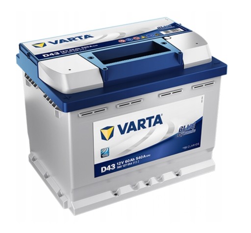 Акумулятор Varta BLUE B43 12V 60Ah 540A L+ - 1