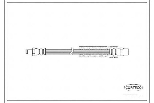 ГАЛЬМІВНИЙ ШЛАНГ CORTECO 8A0611775D 8D0611775D 44 - 2