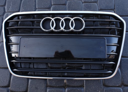 GRILL ATRAPA ZDERZAKA ORYGINAŁ S-Line Audi A6 C7 - 2