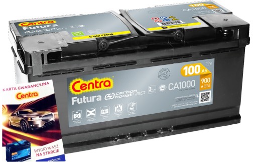 AKUMULATOR CENTRA FUTURA 100Ah 900A NOWY MODEL 2.0 - 1