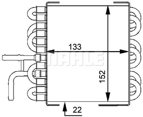 CK 8 000P MAHLE CHŁODNICA PALIWA - 2