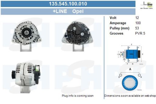 BV Psh 135.545.100.010 Alternator - 2