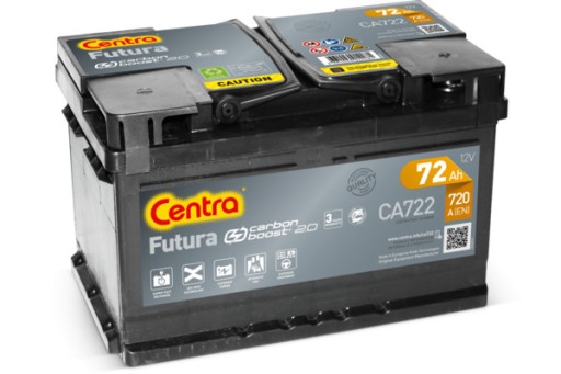 AKUMULATOR CENTRA FUTURA 72 AH, 720 A CA722 - 1