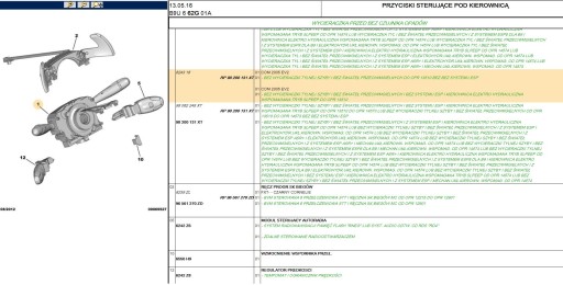 КОМБІНОВАНИЙ ПЕРЕМИКАЧ PEUGEOT PARTNER 3 98200131XT - 4