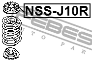 Пружинна шайба для NISSAN X-TRAIL _ 2.0 2.5 - 6
